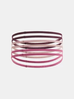 Dámske gumičky UNDER ARMOUR W MINI ELASTIC 6PK 1389932-602 ČERVENÁ