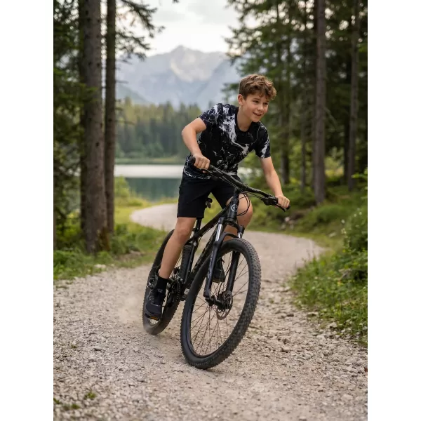  Detské prémiové funkčné tričko ALTISPORT VOJ/ALK071TR01 ČIERNOBIELY 