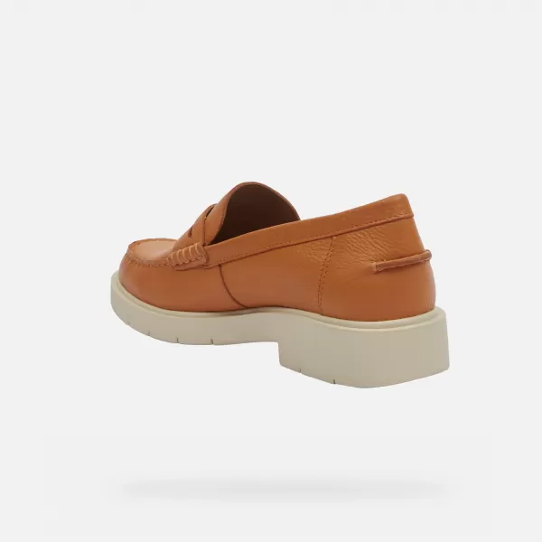  Dámske mokasíny GEOX SPHERICA EC1 G000459 HNEDÁ 