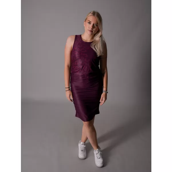  Dámske prémiové šaty ALTISPORT VOJ/ALW047SAT03 VÍNOVO ČERVENÉ 