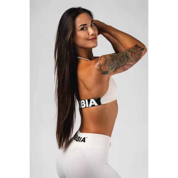  Bezšvová vyťahovacia športová podprsenka FLOW SEAMLESS 495 CREAM Nebbia 