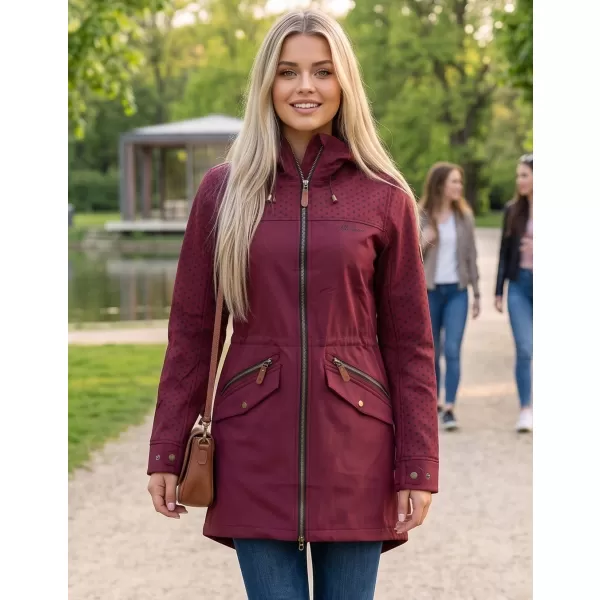  Dámska bunda softshell ALTISPORT GEMEE BURGUNDSKO 