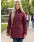 Dámska bunda softshell ALTISPORT GEMEE BURGUNDSKO