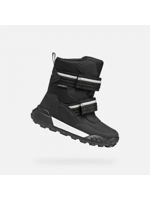 Chlapčenské členkové čižmy GEOX TREKKYUP ABX J56MBB050FUC9999 ČIERNA
