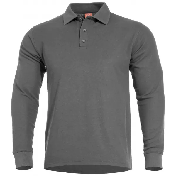  tričko PENTAGON ANIKETOS LONG POLO K09013 VLK/SIVÁ 