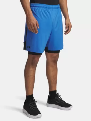 Pánske šortky UNDER ARMOUR UA TECH VENT 2IN1 SHORT MODRÁ