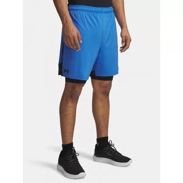  Pánske šortky UNDER ARMOUR UA TECH VENT 2IN1 SHORT MODRÁ 