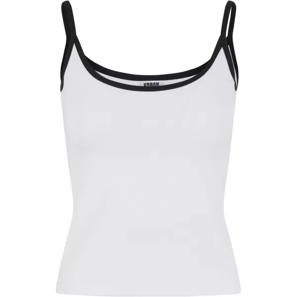  Dámske tielko URBAN CLASSICS TB7485A BIELA/ČIERNA/BIELA/ČIERNA 