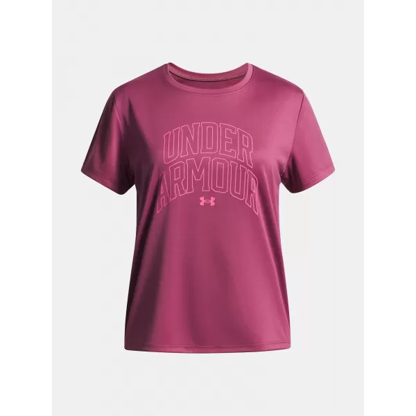  Dievčenské tričko UNDER ARMOUR TECH VARSITY GRAPHIC SS 6007917-659 ČERVENÁ 
