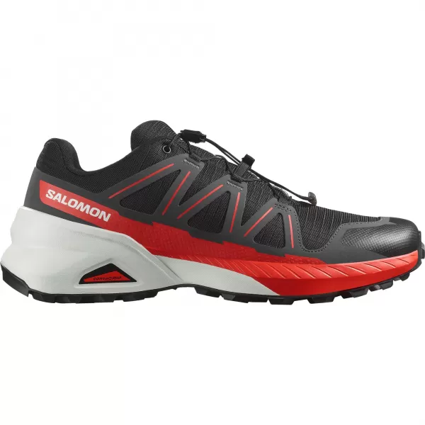  Pánske topánky SALOMON SPEEDCROSS PEAK ČIERNA/ASFALTOVÁ/OHNIVÁ ČERVENÁ 