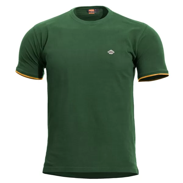  tričko PENTAGON LEVANTES CREWNECK STRIPES K09026 SKOKAN ZELENÝ 