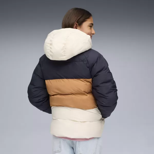  Detská bunda PUMA SYNTHETIC HOODED PUFFER JACKET 68840416 NOVÉ NÁMORNÍCTVO 