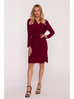 Šaty STYLOVE S428 GAŠTANOVÉ