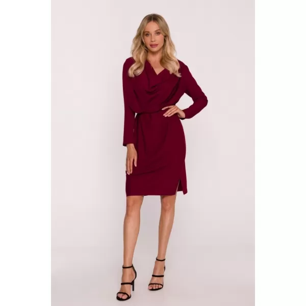  Šaty STYLOVE S428 GAŠTANOVÉ 
