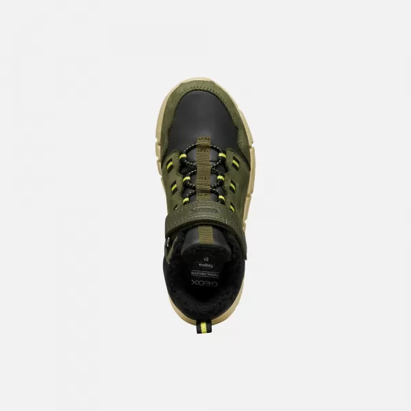  Chlapčenské členkové čižmy GEOX FLEXYPER B ABX J949XA032MEC0498 KAKI 