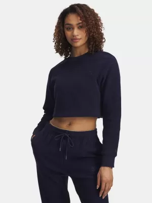 Dámska mikina UNDER ARMOUR ICON TERRY VARSITY CREW MODRÁ