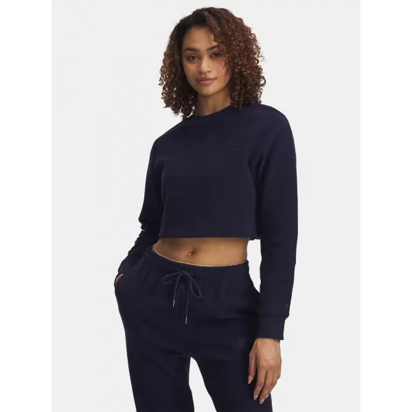  Dámska mikina UNDER ARMOUR ICON TERRY VARSITY CREW MODRÁ 