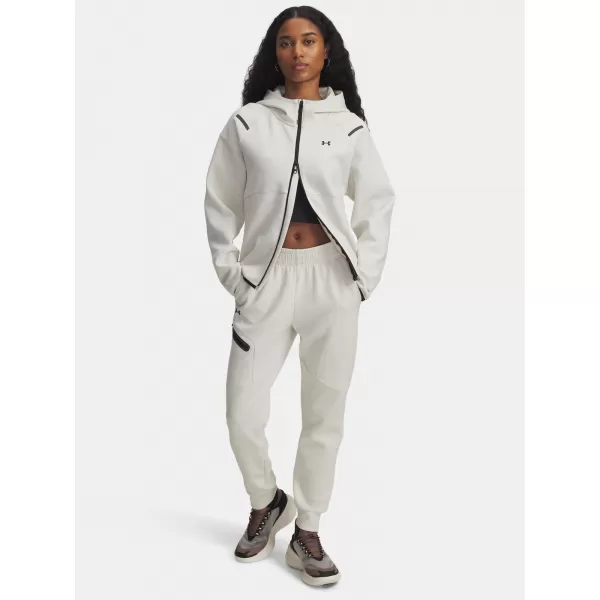  Dámska mikina UNDER ARMOUR UNSTOPPABLE FLEECE FZ 1379842-110 BIELA 