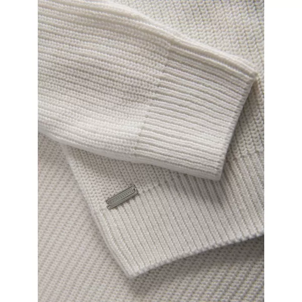  Pánsky sveter OMBRE OM-SWTN-0162 BIELY 