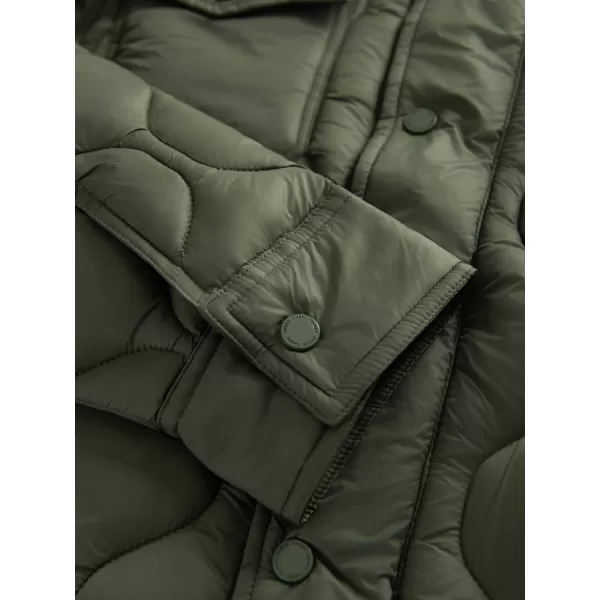  Pánska bunda OMBRE OM-JALP-0215 OLIVOVÝ 