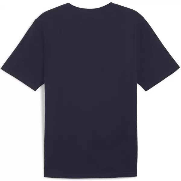  Mužský dres PUMA TEAMRISE LOGO JERSEY COTTON 658705_06 PUMA NAVY/PUMA WHITE 