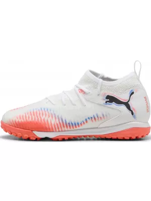 Detská obuv PUMA FUTURE 8 MATCH TT + MID JR 10861601 WHITE/ BIELA/PUMA ČIERNA/ŽIARIACA ČERVENÁ