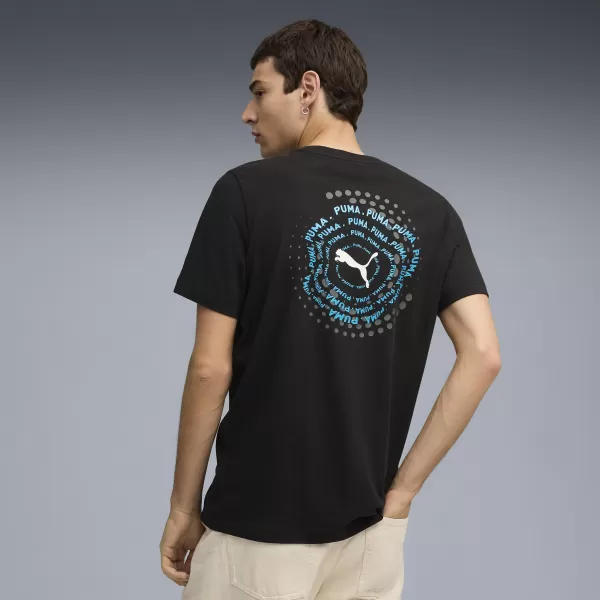  Pánske tričko PUMA GRAPHIC EXECUTION TEE 68804201 PUMA ČIERNA 