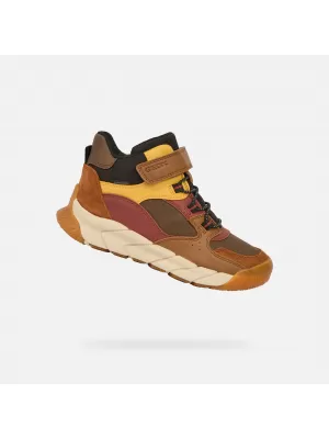 Chlapčenské členkové čižmy GEOX FLEXYPER PRO BOY B J56NBA0ME22C6FN6 HNEDÁ