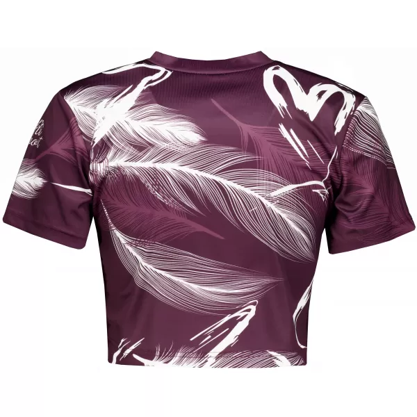  Dámsky prémiový crop top ALTISPORT VOJ/ALW001TR07 FIALOVÁ 