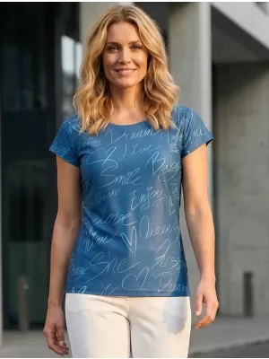 Dámska voľnočasová košeľa premium ALTISPORT VOJ/ALW084TR06 MODRÁ