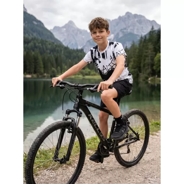  Detské prémiové funkčné tričko ALTISPORT VOJ/ALK076TR01 ČIERNOBIELY 