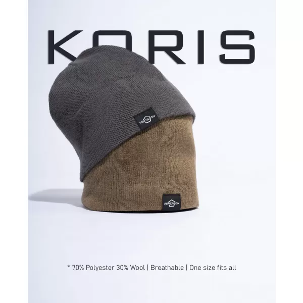  Čiapka PENTAGON KORIS BEANIE HAT K13036 HNEDÁ ŠEDÁ 