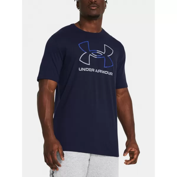  Pánske tričko UNDER ARMOUR UA GL FOUNDATION UPDATE SS 1382915-410 MODRÁ 