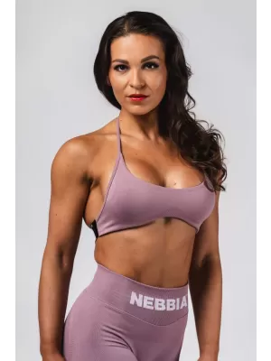Bezšvová vyťahovacia športová podprsenka FLOW SEAMLESS 495 PINK Nebbia