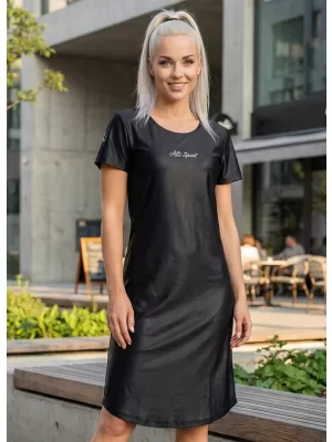 Dámske predĺžené prémiové tričko ALTISPORT VOJ/ALW075SAT02 ČIERNA