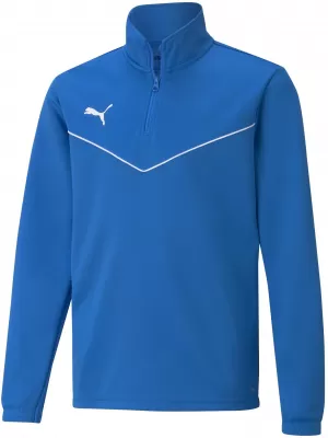 T -shirt PUMA TEAMRISE 1/4 ZIP TOP JR 657395_02 ELEKTRICKÁ MODRÁ LIMONÁDA