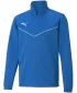 T -shirt PUMA TEAMRISE 1/4 ZIP TOP JR 657395_02 ELEKTRICKÁ MODRÁ LIMONÁDA