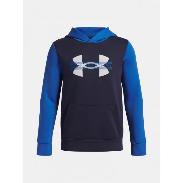  Chlapčenská mikina UNDER ARMOUR UA RIVAL FLC CBLCK GRPHC HD 6004994-402 MODRÁ 
