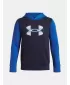 Chlapčenská mikina UNDER ARMOUR UA RIVAL FLC CBLCK GRPHC HD 6004994-402 MODRÁ