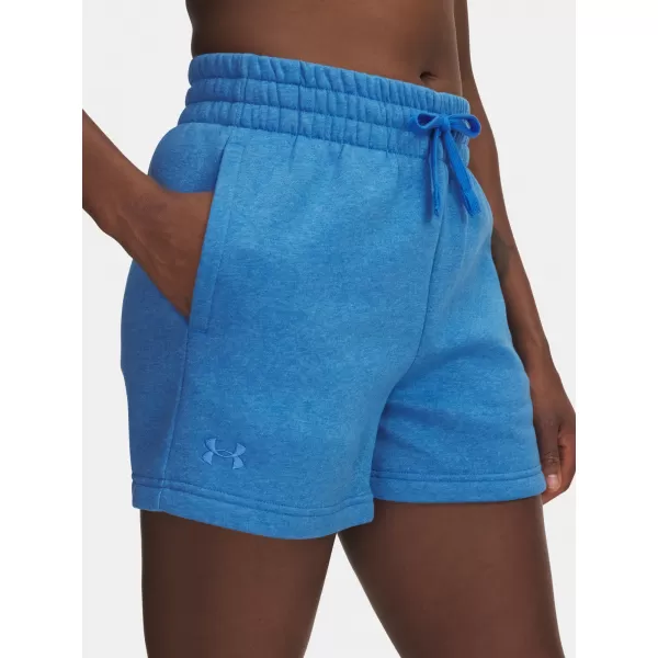  Dámske šortky UNDER ARMOUR RIVAL FLEECE SHORT 1382723-402 MODRÁ 