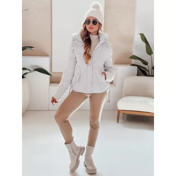  Dámska bunda DSTREET TY5042 BIELA 