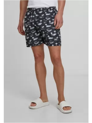 Kúpanie URBAN CLASSICS TB2679 ČIERNA/BIELA