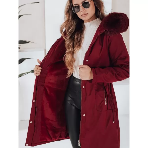  Dámska parka DSTREET TY5114 BORDOVÁ 