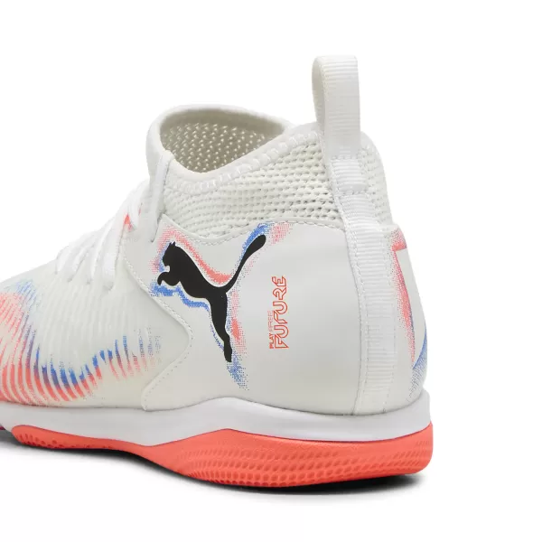  Detská obuv PUMA FUTURE 8 MATCH IT + MID JR 10861701 WHITE/ BIELA/PUMA ČIERNA/ŽIARIACA ČERVENÁ 