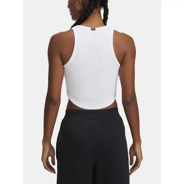  Dámske tielko UNDER ARMOUR UA RIVAL RIB TANK 1389798-100 BIELA 