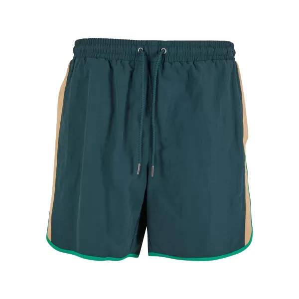  Pánske plavecké šortky URBAN CLASSICS TB7348 FĽAŠKOVO ZELENÉ 