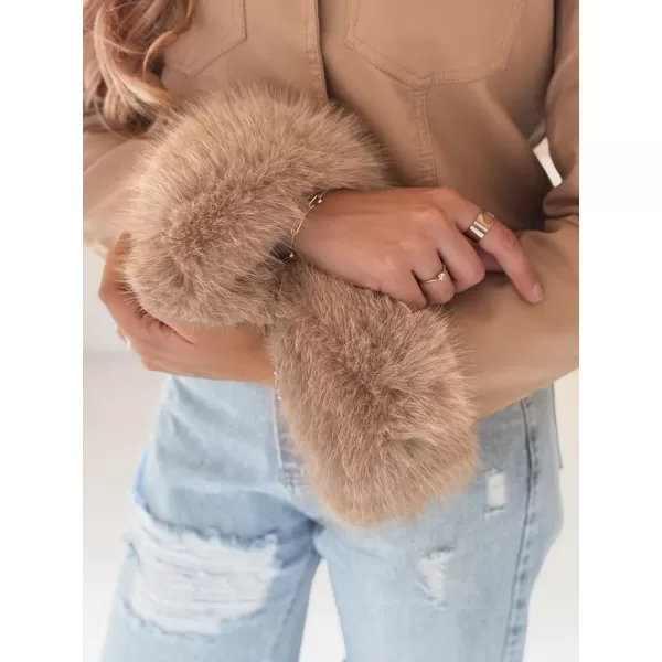  Dámska bunda DSTREET TY5139 KARAMEL 
