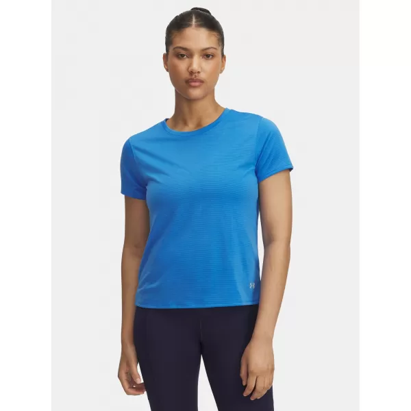  Dámske tričko UNDER ARMOUR UA LAUNCH SHORTSLEEVE 1382434-402 MODRÁ 