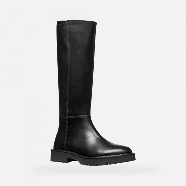  Dámske čižmy GEOX NORIZE G009515 ČIERNA 
