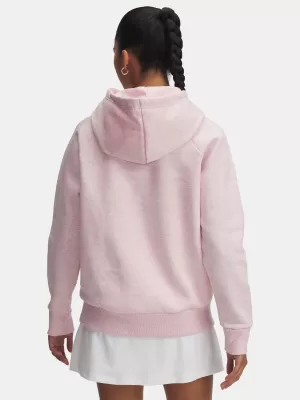 Dámska mikina UNDER ARMOUR UA RIVAL FLEECE HOODIE 1379500-648 RUŽOVÁ